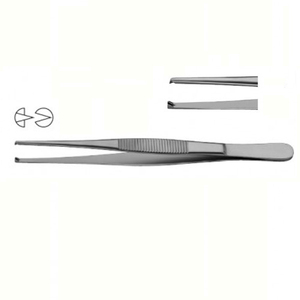 Fórceps de tejido de vendaje 1x2 dientes | Herramienta de acero inoxidable de precisión Instrumento quirúrgico duradero | Ideal para uso médico - Product Image 3