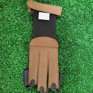 Guantes de Tiro con Arco Ligeros y Cómodos, Guantes de Cuero para Arqueros Profesionales que Garantizan Precisión y Protección Duradera - Product Image 4