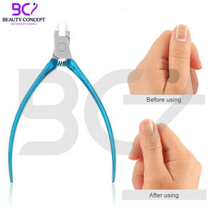 Pinzas para cutículas de acero inoxidable, precio al por mayor, hoja curva extremadamente afilada para un fácil agarre, cuidado de las uñas, producto personalizado - Product Image 6