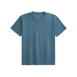 Venta al por mayor 240gsm 100% algodón liso camiseta de talla grande estilo casual con logotipo frontal patrón sólido peso pesado camiseta en blanco - Product Image 4