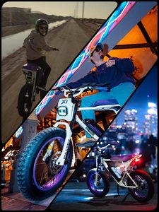 X1S 2025 E bikes สำหรับผู้ใหญ่, จักรยานไฟฟ้า750W ล้อความเร็ว25 MPH สูงสุด, ช่วง38ไมล์ (PAS1), 20 "x 4" ยางอ้วน, เมือง/โรงเรียน - Product Image 4