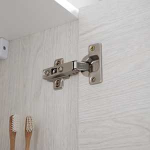 Mobile Bagno Sospeso Koricini Ravenna 31,5 cm in Rovere Bianco con Anta Singola e Maniglia Cromata - Product Image 5