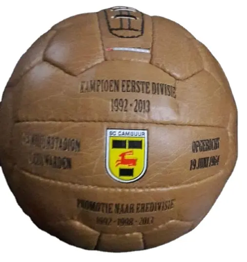 Mega vendita Vintage retrò palla antica in vera pelle sfera promozionale 18 pannelli palloni da basket palloni antichi palloni da calcio pallamano