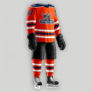 Meilleurs ensembles d'uniformes de hockey sur glace 100% polyester coupe-vent à séchage rapide Logo et taille personnalisés respirants pour hommes - Product Image 4