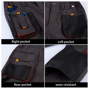 Nexus Fabrica Men's Cotton Drill <b>Cargo</b> <b>Work</b> <b>Pants</b> with Abrasion Resistance Needle Detection 7 Pockets - Product Image 3