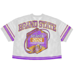 Camiseta clásica de fútbol americano personalizada, fabricantes de camisetas de fútbol callejero con sublimación de malla transpirable, camiseta de equipo - Product Image 2