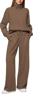 Conjunto Deportivo Informal de Dos Piezas para Mujer, Corte Regular, Color Sólido, Secado Rápido y Transpirable, Ropa de Viaje - Product Image 6