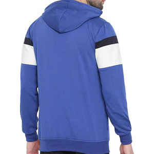 Hombres de alta calidad de algodón/poliéster Puffer cremallera-Up Sudadera con capucha Casual invierno cálido pulóver con capucha diseño personalizado Logo 430g tela - Product Image 4