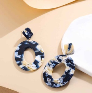 Pendientes de Resina Bordados a Mano, Joyería de Moda de Acero Inoxidable para Mujeres y Niñas, Estilo Clásico para Bodas, Alta Calidad - Product Image 4