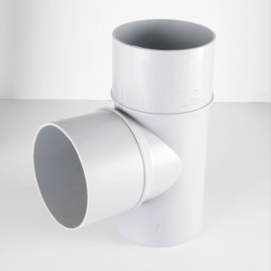 Ringfit Plain Tee Solución de instalación de tuberías de alta presión de 90MM para drenaje de flujo de agua y necesidades de plomería doméstica - Product Image 1