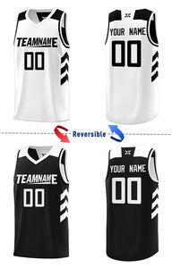 Venta al por mayor de alta calidad de impresión digital personalizable transpirable 100% poliéster camisetas de baloncesto conjuntos de ropa deportiva con números nombre - Product Image 4