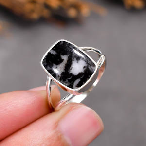 Super septembre vente en gros bague en turquoise de buffle blanc naturel bague en argent sterling 925 pour femmes commande en gros à faible quantité minimale de commande - Product Image 3