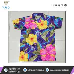 Chemises hawaïennes pour hommes, 100% coton, imprimé de grande fleur, sur mesure, à vendre, nouvelle collection - Product Image 2