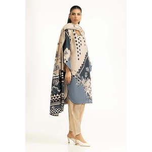 Conjunto de Traje de 3 Piezas con Estampado Khaddar para Mujer IUSTKSD-1106 - Product Image 6