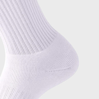 Chaussettes de Football athlétiques pour hommes de haute qualité automne Style tricoté Logo brodé Technique d'impression numérique bleu blanc rose