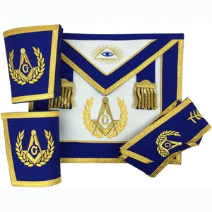 Grembiuli più esigenti Regalia massonica Marshal grembiule Regalia massonica grembiule Lodge personalizzato di alta qualità