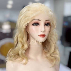 Pelucas de color rubio ondulado de cabello humano vietnamita 100% de la más alta calidad Cabello humano real de un donante con frontal 13x6 - Product Image 2