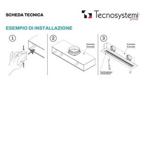 Difusor Lineal de Aluminio de 3 Ranuras Tecnosystemi para Rejilla de Techo - Product Image 2
