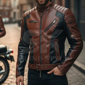 Chaqueta de Cuero para Hombre, Diseño Clásico, Estilo Casual Moderno, Chaqueta de Cuero para Hombre, Diseño Clásico, Estilo Casual Moderno - Product Image 5