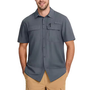 Camisa de pesca para hombre, camisa de manga corta con caza al aire libre, camisas tácticas para hombre, ropa de pesca personalizada - Product Image 3