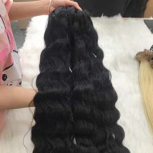 มัดผมลอนธรรมชาติแบบคู่ผม100% ปิดลูกไม้แบบ HD ผมบริสุทธิ์จากเวียดนาม - Product Image 5