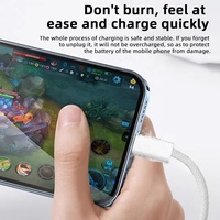 Cable HNT 1M Tipo C a Tipo C 3A, Cable de Datos USB C de Carga Rápida con Trenzado de Nailon, Material Ignífugo para iPhone 17 Pro Max y Android