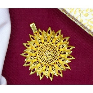 Dubai Indian Trendy Gold Plated Pendant Jewelry Set Colgantes y dijes de moda - Product Image 2