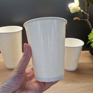 Produits tendance 2025 nouveautés gobelets en papier jetables à paroi unique pour café thé à emporter produit écologique blanc 16oz - Product Image 2