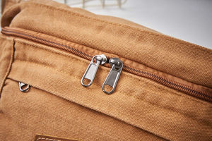 Premium Quality <b>Men's</b> Multifunctional Canvas Waist <b>Bag</b> New Trends Vintage Daily Style Zipper Anti-Theft Water-Proof Custom Logo - Product Image 2