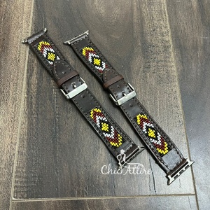 สายนาฬิกาหนังวัวแท้เรียบสายนาฬิกาแบบลูกปัดระบายอากาศได้ดีหรูหราออกแบบได้ตามต้องการ - Product Image 1