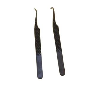 Pinzas de Acero con Punta Serrada Antiestática Profesional HASIBI NAQIBI SURGICAL CORP HNSC-ET-0019 para Extensiones de Pestañas con Logotipo Personalizado - Product Image 1