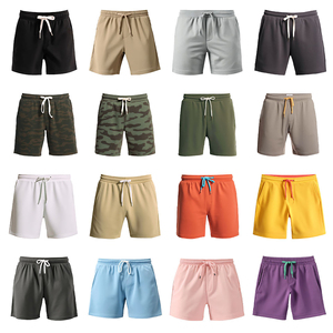Pantalones Cortos Personalizados de Mezcla de Algodón Verde para Hombre, Gimnasio, Fitness, Casual, Ropa de Calle - Product Image 6