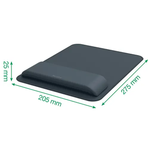 Tappetino per mouse Ergo con supporto per polso regolabile – Grigio scuro - Product Image 4