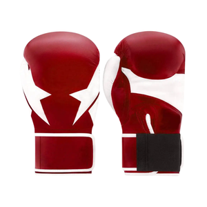 Guantes de boxeo de cuero para hombres Diseño personalizado Cuero genuino Cómodos Guantes de relleno de muñeca para luchadores - Product Image 1