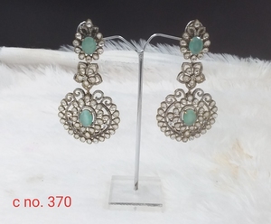 Pendientes de diamantes americanos de latón elegantes atemporales para mujer, Material principal de cobre de estilo religioso moderno de lujo para fiesta de boda - Product Image 3