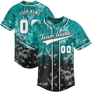 100% Polyester Baseball Jersey Sublimation Personnalisée Conception Softball Chemise PayPal Vérifié Disponible à la Vente en Vrac - Product Image 5