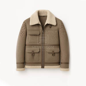 Chaqueta de invierno de piel de oveja para hombre con color personalizado | Prendas de abrigo de alta calidad | Chaqueta de piel de oveja de diseño personalizable para hombre - Product Image 1