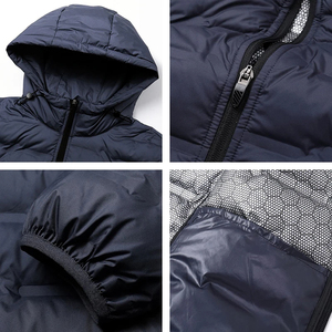 OEM personalizado de alta calidad de los hombres largos con capucha Puffer chaqueta para invierno al aire libre nuevo abrigo de lona con cuello alto abrigo de las señoras - Product Image 6
