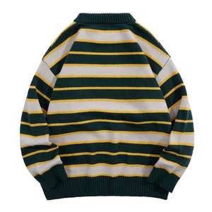 Suéteres de Hombre de Punto 100% Algodón de Alta Calidad, Estándar Sostenible, Jersey de Invierno de Manga Larga, Transpirable, con Logotipo Frontal, Antibolitas - Product Image 6