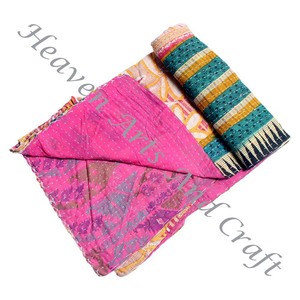 Couverture Kantha Gudari, couverture Kantha Gudari, vente en gros, fournisseur d'or, GD2006, couverture Kantha faite à la main, coton imprimé indien - Product Image 3