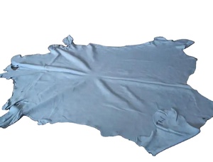 Cuero de corteza de cabra de alta calidad Piel de cabra húmeda azul-Cuero suave y duradero Cuero húmedo azul- - Product Image 5
