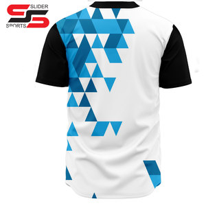 ชุดเครื่องแบบเบสบอลสำหรับผู้ชายเสื้อเจอร์ซีย์แบบมีกระดุมพิมพ์ลายออกแบบได้ตามต้องการผลิตในปากีสถาน - Product Image 2