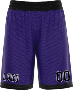 Pantalones Cortos Deportivos de Malla para Hombre, Corte Holgado, Sublimados, Cintura Elástica con Cordón, Secado Rápido, Transpirables, 100% Poliéster, para Deportes Múltiples - Product Image 3