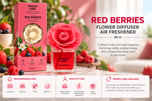 น้ำหอมปรับอากาศกลิ่นผลไม้เบอร์รี่สีแดง 90 มล. แบบผลิตภายใต้แบรนด์ของลูกค้า (OEM) |   น้ำหอมปรับอากาศตกแต่งบ้าน |   สเปน สหภาพยุโรป - Product Image 3
