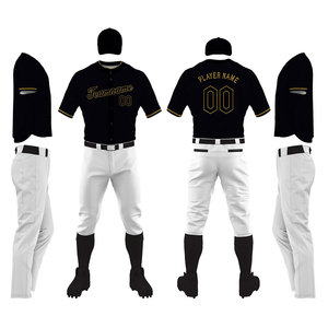 Uniforme de béisbol de Material de poliéster de alta calidad, uniforme de béisbol de precio barato ligero personalizado para Unisex - Product Image 4