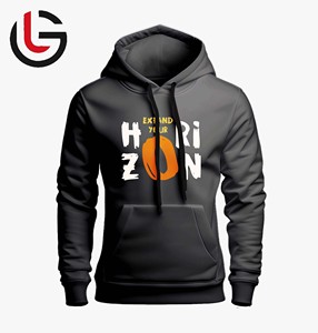 DTF Sweat à capuche d'hiver chaud pour hommes 100% coton tricoté 100% fibres de polyester élégant imprimé bouffant Logo grande taille - Product Image 3