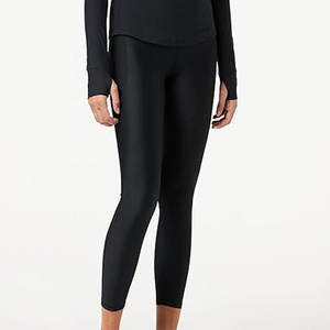 Pantalon de sport taille haute pour femme évacuant la transpiration Leggings de yoga de couleur unie à séchage rapide pour entraînement Fitness Leggings de sport serrés - Product Image 2