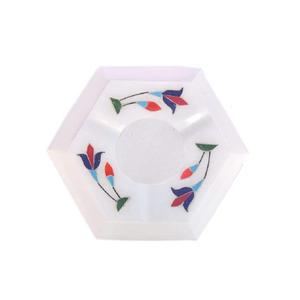 Cendrier en marbre très populaire accessoire de bar classique noir gris pour la décoration de table support de attrape-cendres élégant - Product Image 5