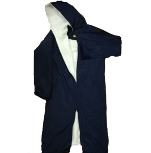 Parka de bain doublée en polaire Sherpa de haute qualité unisexe Poncho à capuche en fourrure de renard avec serviette pour équipes de natation unisexes avec OEM - Product Image 6