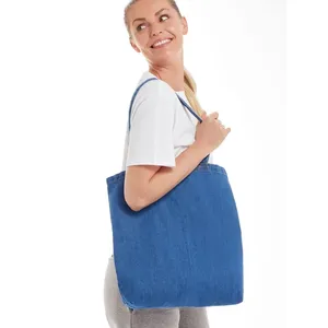 Borsa Tote in Denim Organico, Articolo Promozionale Sostenibile - Product Image 1
